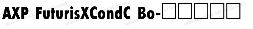 AXP FuturisXCondC Bo字体转换